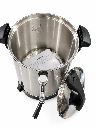 Olla eléctrica de acero inoxidable con accesorios.webp