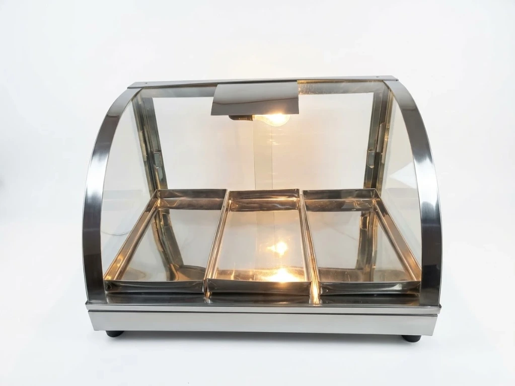 [25] Exhibidora Nacional Curvo Acrilico 3B Inox