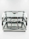 EXHIBIDORA NACIONAL CURVO ACRILICO 6B INOX