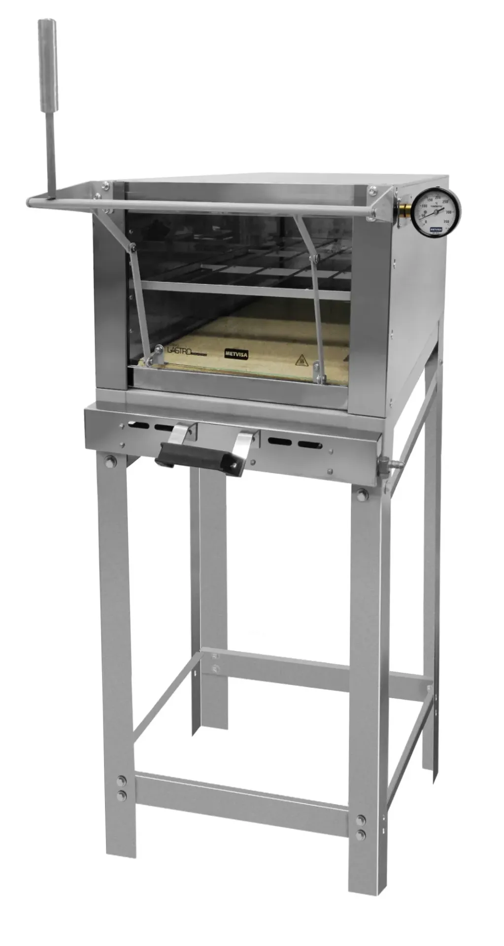 [65] HORNO PIZZERO METVISA A GAS, 40X60 MEDIDAS INTERNAS