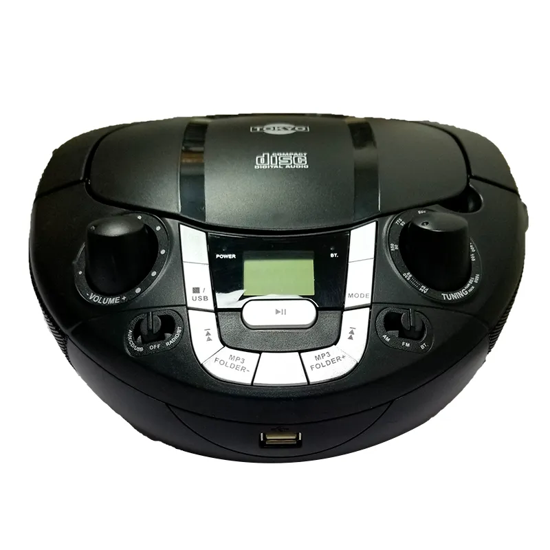[100] RADIO PORTATIL TOKYO COLOR NEGRO CON USB/CD/BLUETOOTH