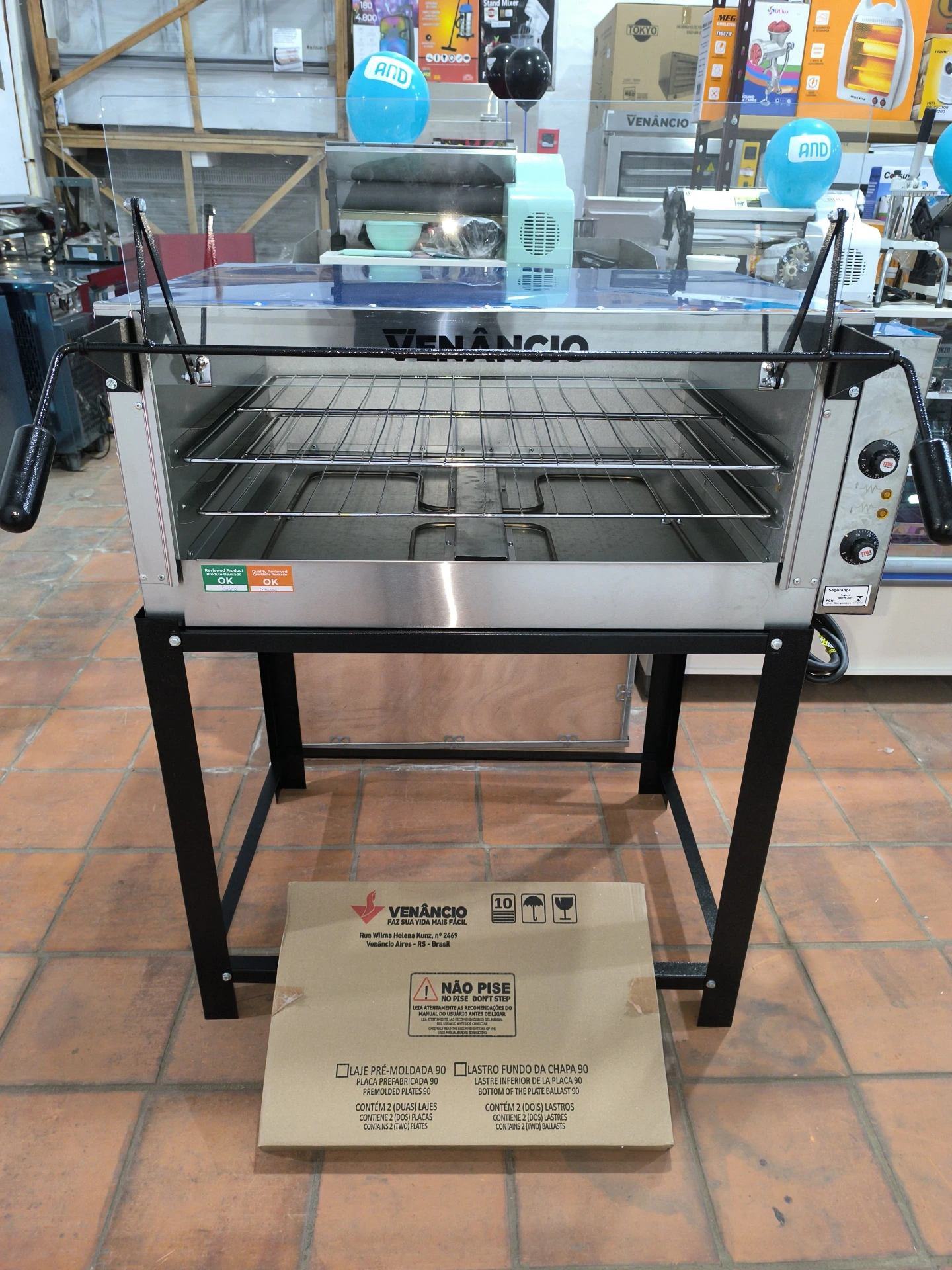 [181] HORNO PIZZERO VENANCIO FERI-90 CON PIEDRA REFRACTARIA, 80X60 ELECTRICO