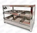 EXHIBIDORA NACIONAL INOX 6B MEDIDAS 56X30X38