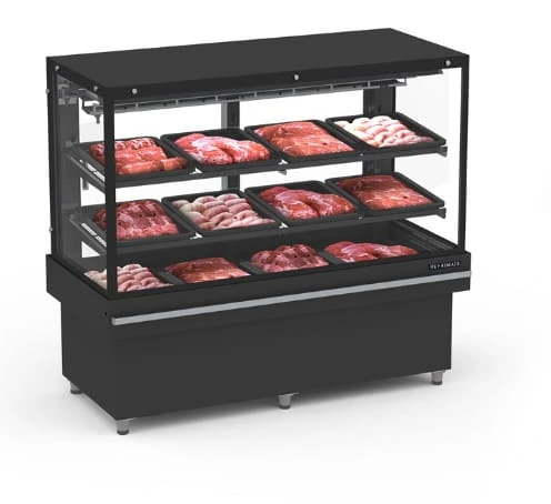 [275] VITRINA CARNICERA REFRIMATE VANGUARD TOP 1.50 MTS CON ESTANTES PRATELEIRA EAVTP-1500