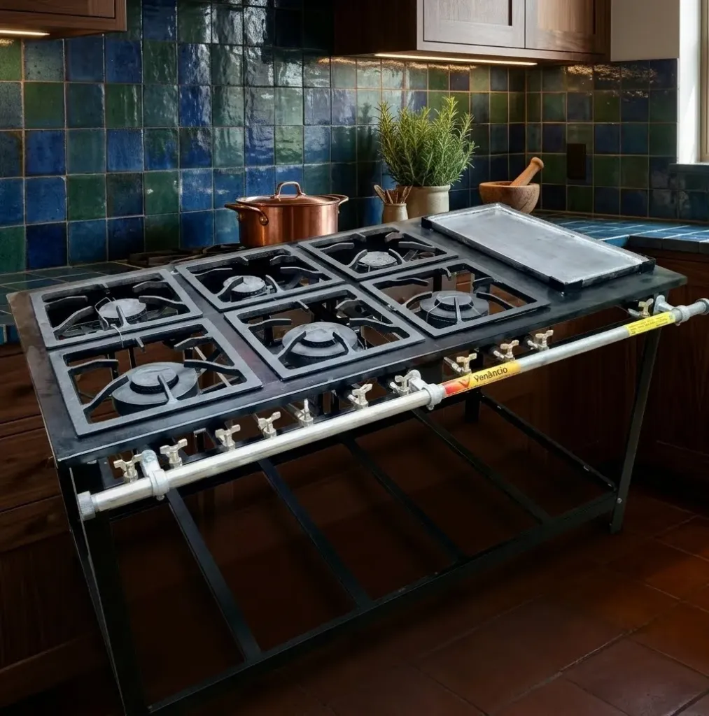 Cocina Industrial Venancio 6H con Plancha 3QD 3QS