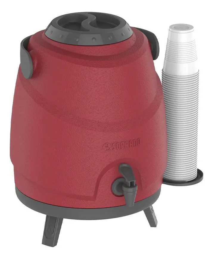 [425] SOPRANO MINI BEBEDERO ASPEN 9L ROJO