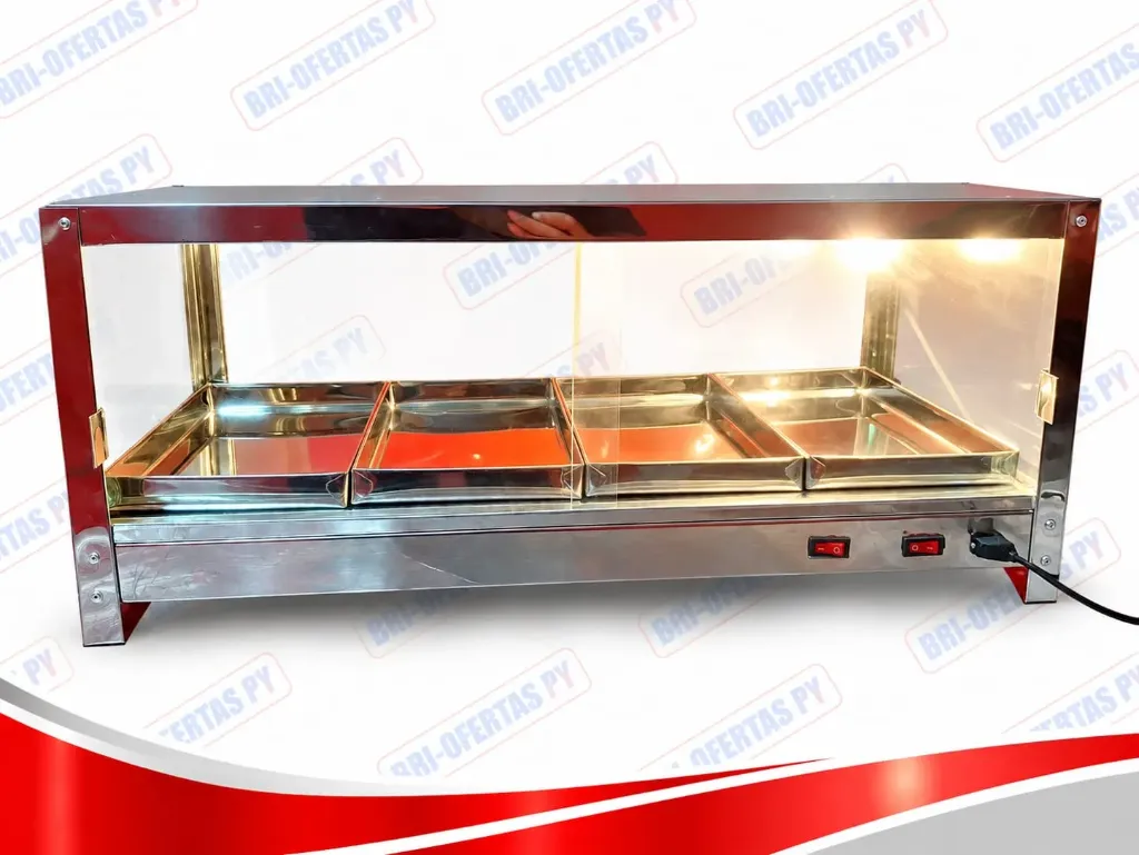 [614] EXHIBIDORA RECTO 4B CON TECHITO, 70X30X29