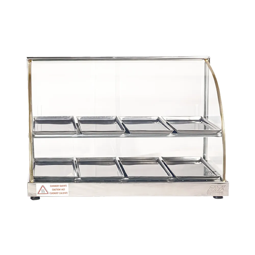 ESTUFA TITA CURVO TEMPLADO 8B INOX