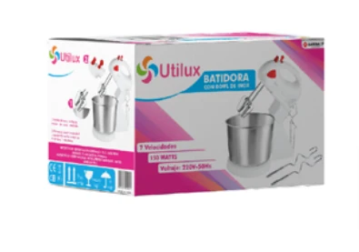 [655] BATIDORA CON BOWL INOX UTILUX