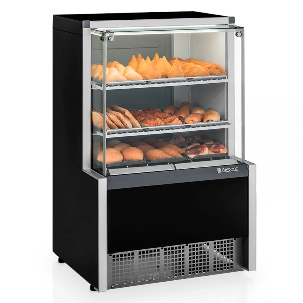 [675] VITRINA ESTUFA TERMICA GELOPAR 0,75CM NEGRO