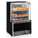 Vitrina Gelopar Estufa Caliente 0,75CM Negro