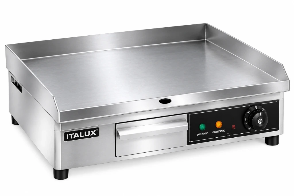[913] PLANCHA HAMBURGUESERA ELECTRICO ITALUX 55X45 3000W