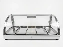 EXHIBIDORA CURVO VIDRIO NAC 4B 1NIVEL 75X35X44
