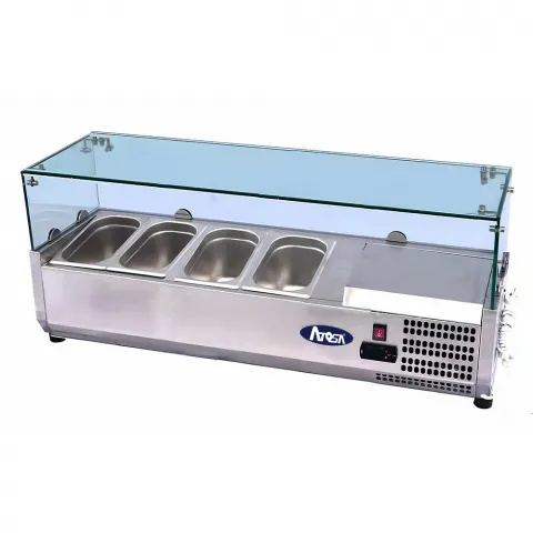 [1072] BUFETERA REFRIGERADA ATOSA ELECTRICO MESA 4B 1/3X15CM