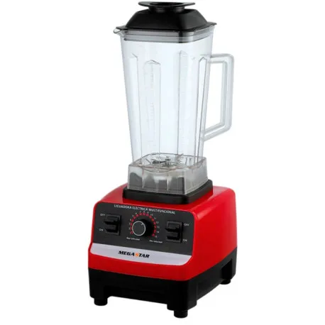 [1098] LICUADORA MULTIFUNCION MEGASTAR ROJO 2L 15 VELOC 800W