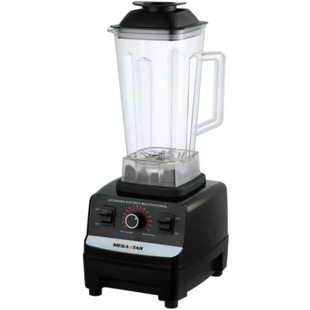 [1099] LICUADORA MULTIFUNCION MEGASTAR NEGRO 2L 15 VELOC 800W