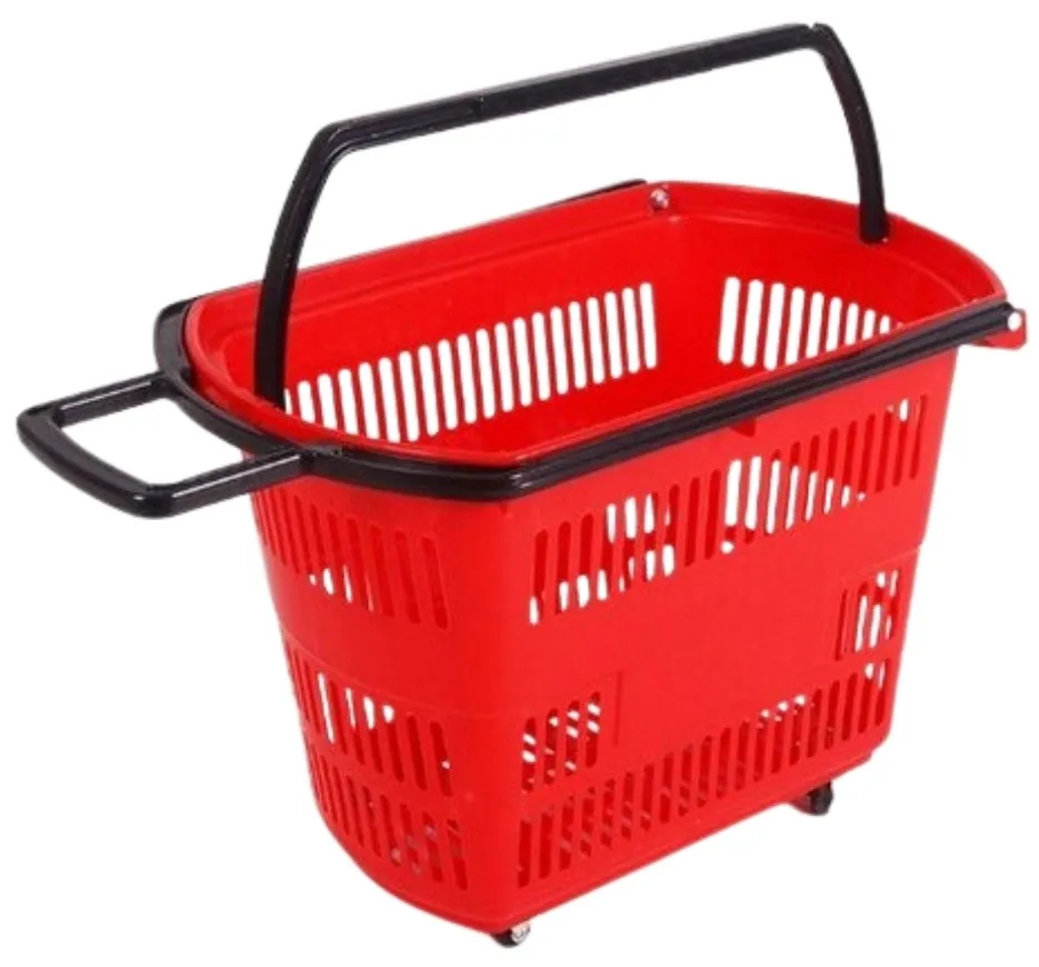 CANASTA PARA SUPER DE MANO ROJO