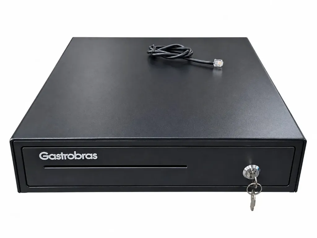 Caja de Dinero Gastrobras 4 Compart C/Conexion Pc