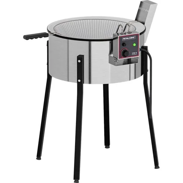 Freidora Electrica Metalcubas 15L Aceite con Base