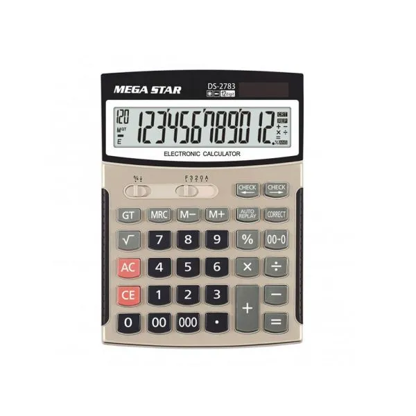 CALCULADORA MEGASTAR DS2783 12 DIGITOS SOLAR