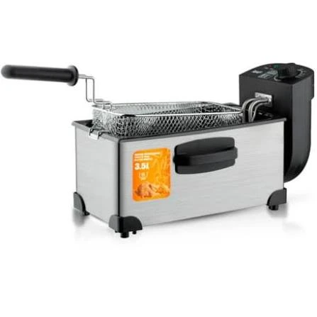 [1392] FREIDORA ELECTRICO RAF 3L INOX DOMESTICO