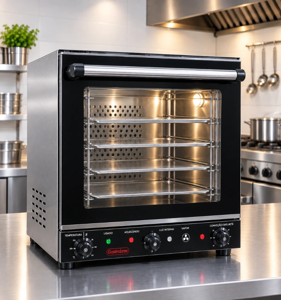 [1451] HORNO CONVECTOR GASTROBRAS 4A 4B 44X32 GRILL VAPOR