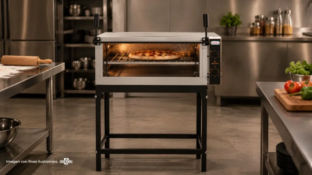 [1508] HORNO PIZZERO INOX ELECTRICO TOSTANDO 80X60