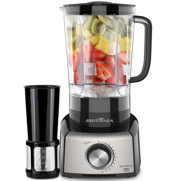 [1517] LICUADORA BRITANIA BLQ1380 INOX 1200W 12VEL 220V