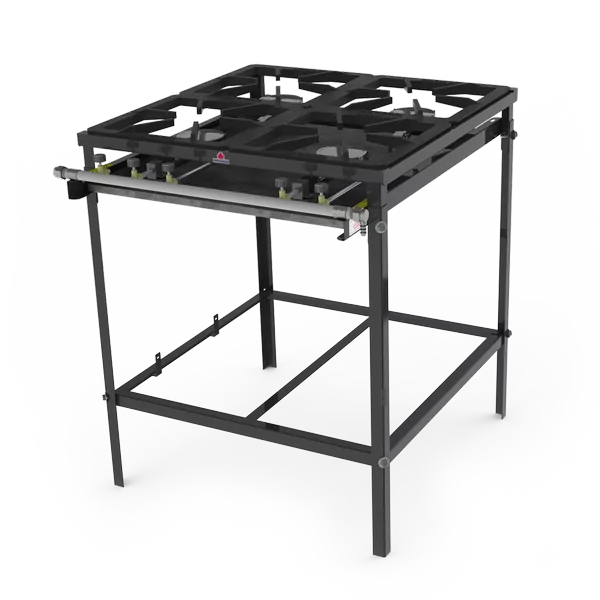 COCINA INDUS PROGAS ALTA PRESION 4H 30X30 C/MANGUERA