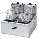 FREIDORA ELECT METVISA 6L 3L+3L DOBLE CESTA MESA