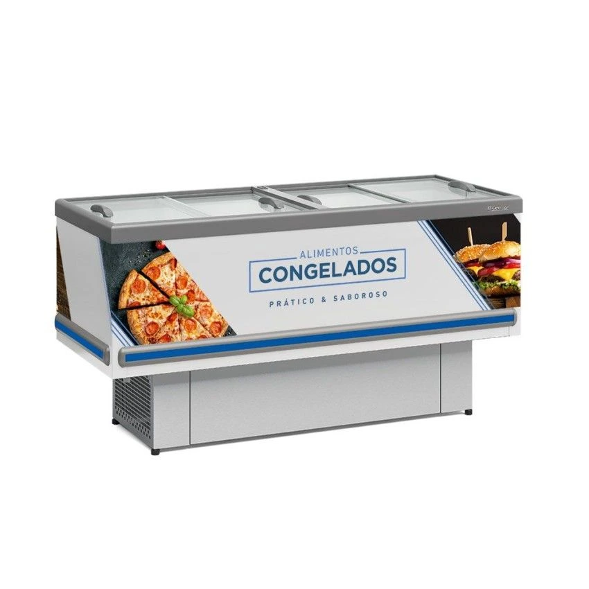 [1633] ISLA PARA CONGELADOS GELOPAR DOBLE ACC 1.89MTS VR BLANCO GESV-19