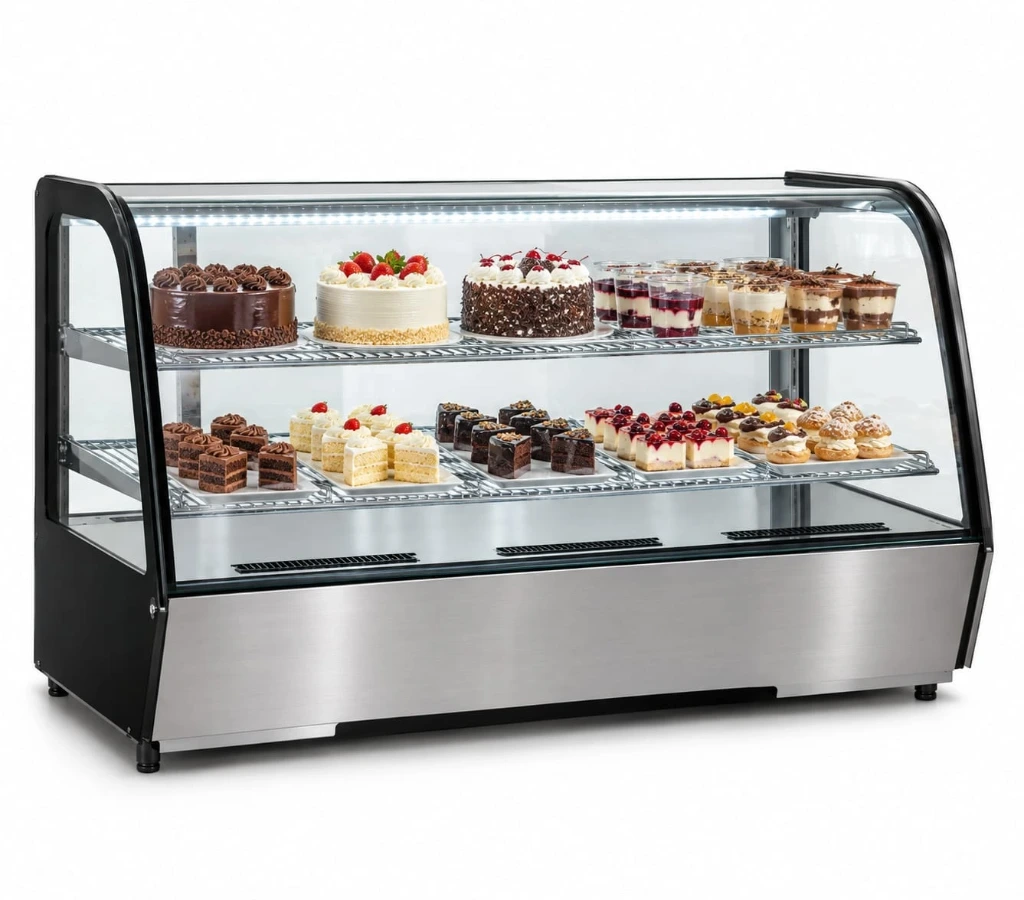 VITRINA DE MESA FRIO SECO 1,20mts BVMR-200C BRASFRIO V/C