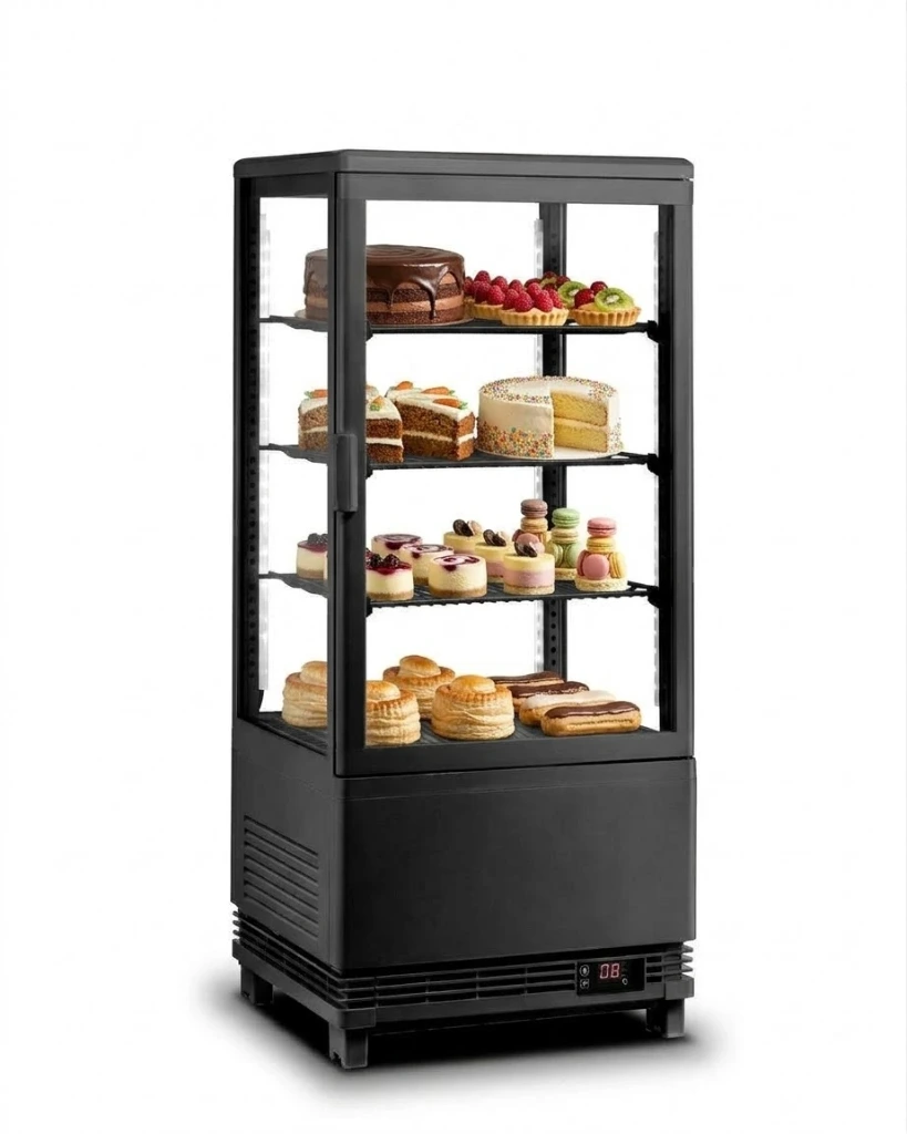 VITRINA VERTICAL DE MESA FRIO SECO BEVF-78 BRASFRIO 100X43X38