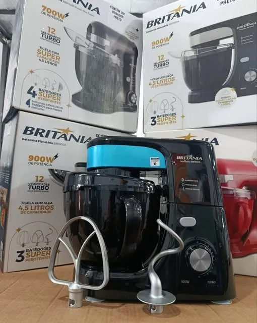 BATIDORA PLANETARIA BRITANIA BBP900A  900W NEGRO