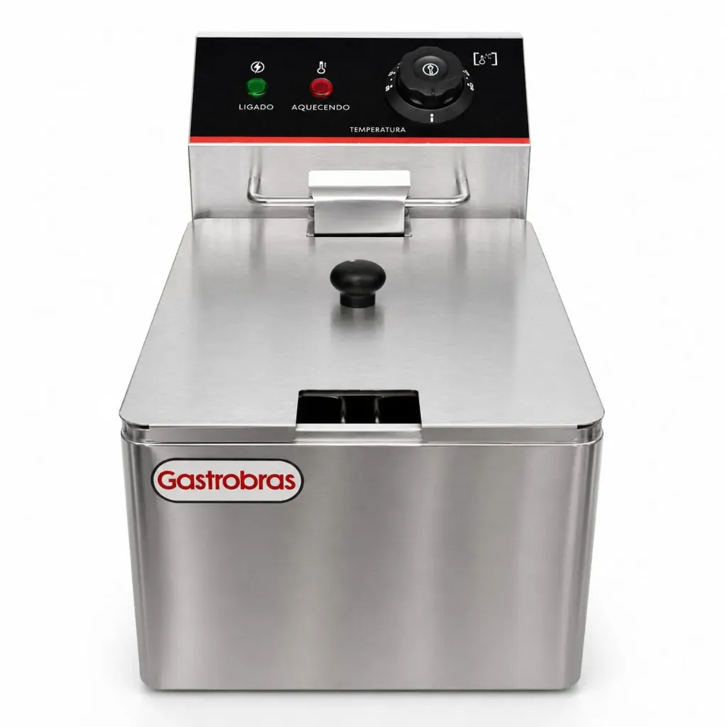 FREIDORA ELECT 4L GASTROBRAS TACHO RECTANGULAR