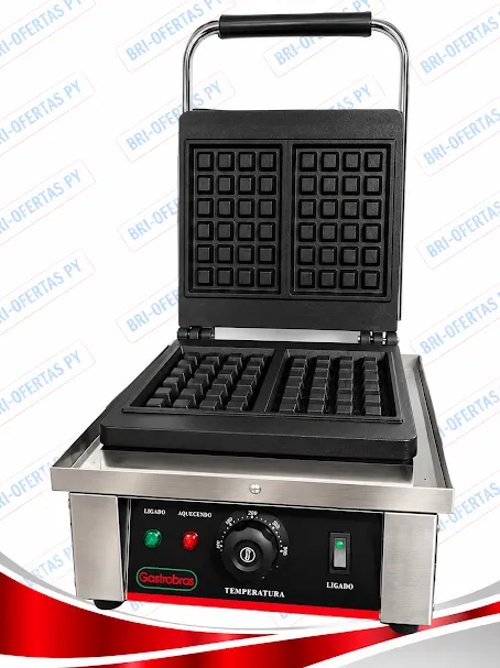 Waflera Electrico Cuadrado Gastrobras Ind GWEC-801